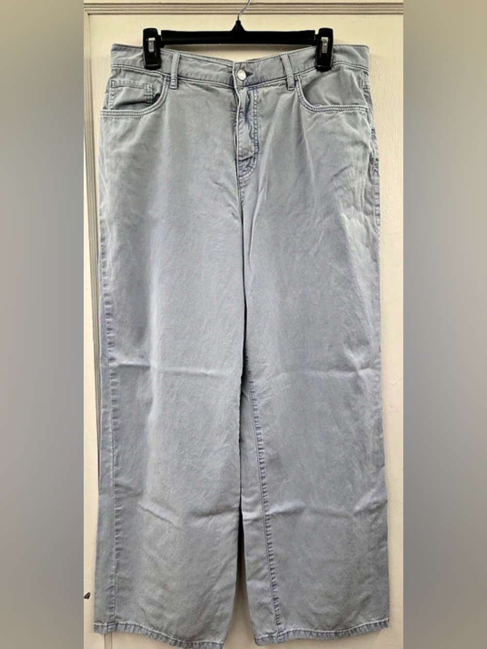 LOFT Wide Leg Lyocell Jeans in Blue Size 10/30 Like New